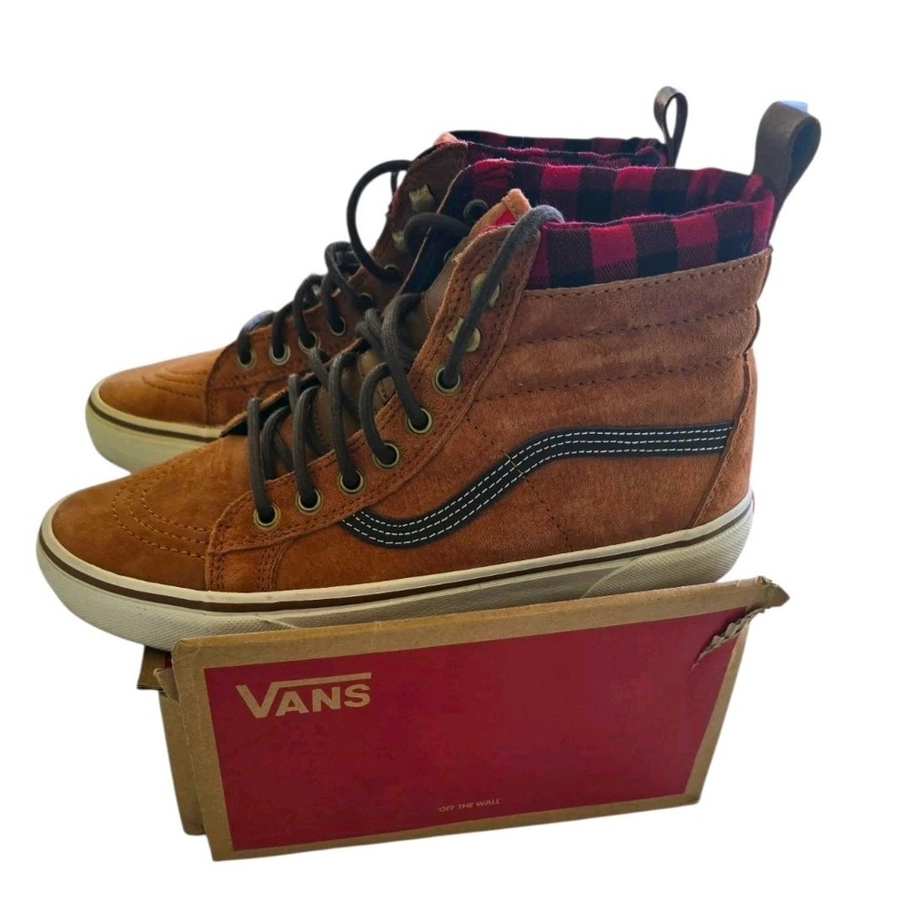 Vans Mte High‎ Shoes Mens Size 8 Womens 9.5 Glazed Ginger Boots Brown